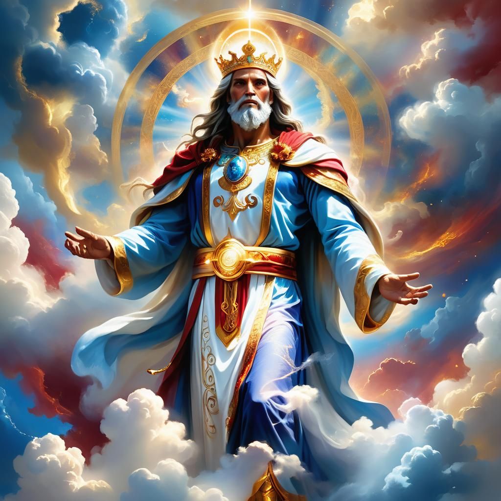 Radiant God Concept Art: King of Heaven and Earth