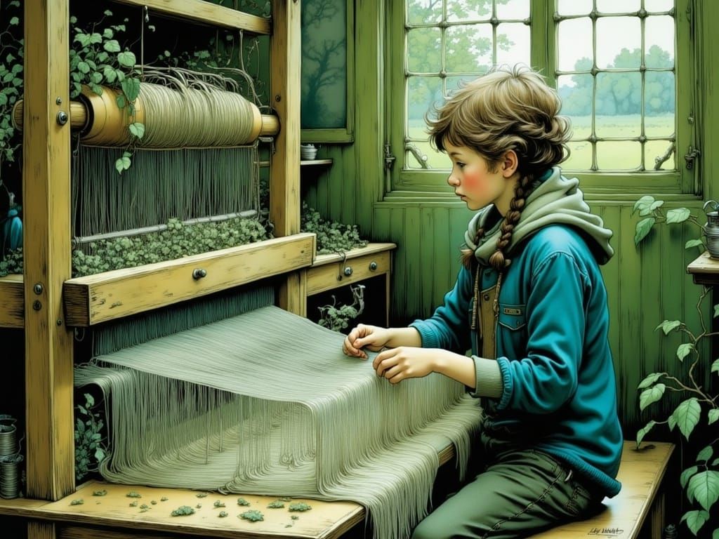 Surrealist Weaver Crafts Enchanting Dreamscape