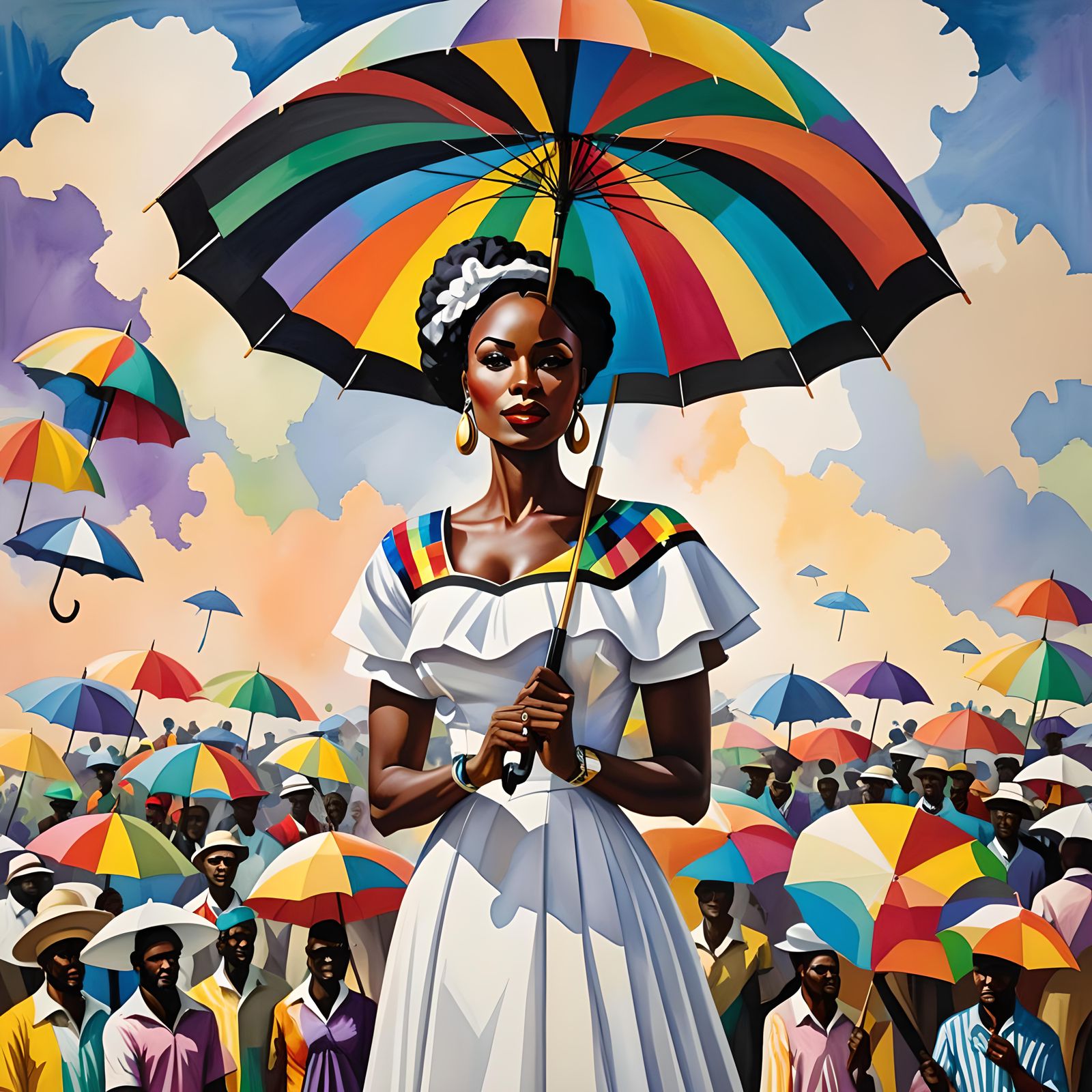 Masterpiece Painting of Hope for Ghana by Paul Agbee