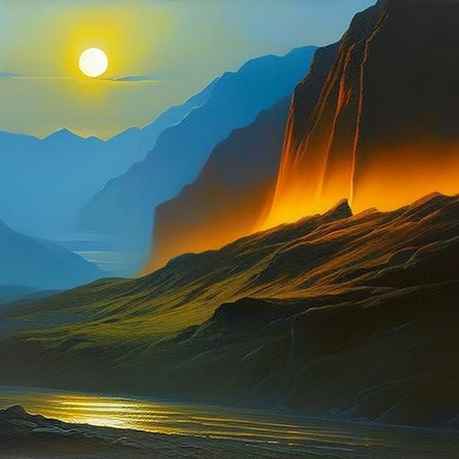 Midnight Sun: Oil Painting in Classical Realism