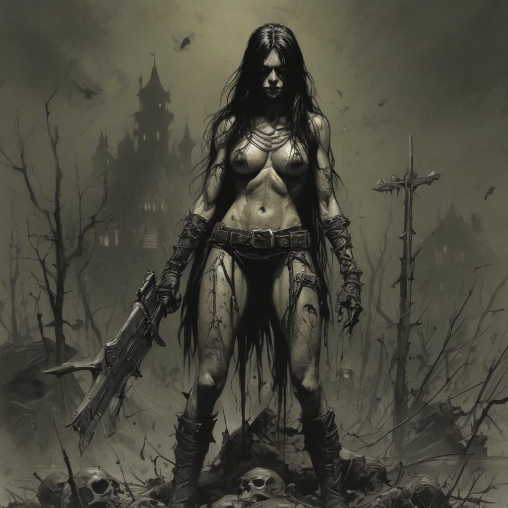 Gritty Grimdark Character Portrait