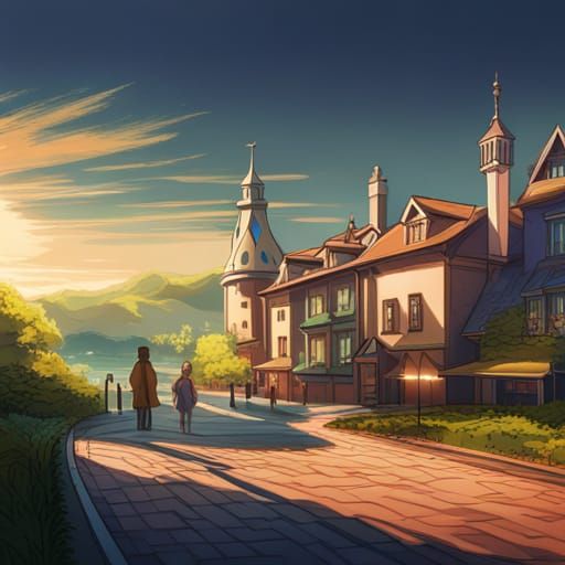 Ted Lasso Kindness in Studio Ghibli Anime Style