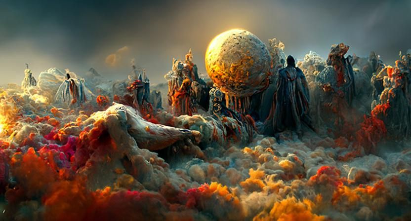 Apocalyptic Angel in Hyperrealistic Digital Painting