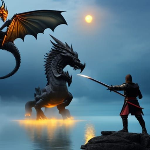 Knight and dragons