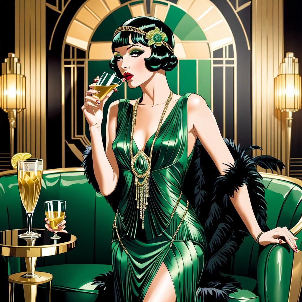 Beautiful art deco scene