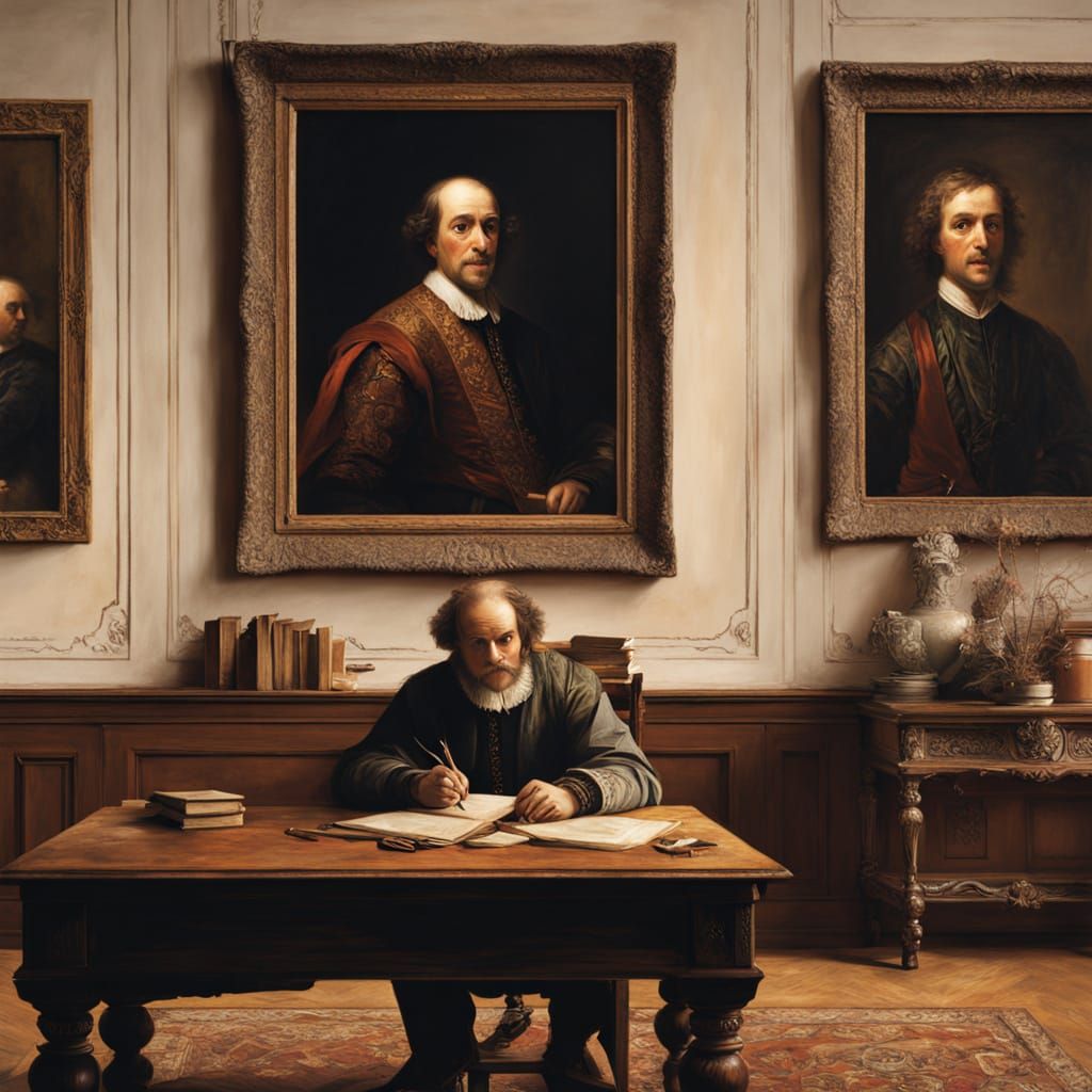 Shakespeare in Neoclassical Oil Painting