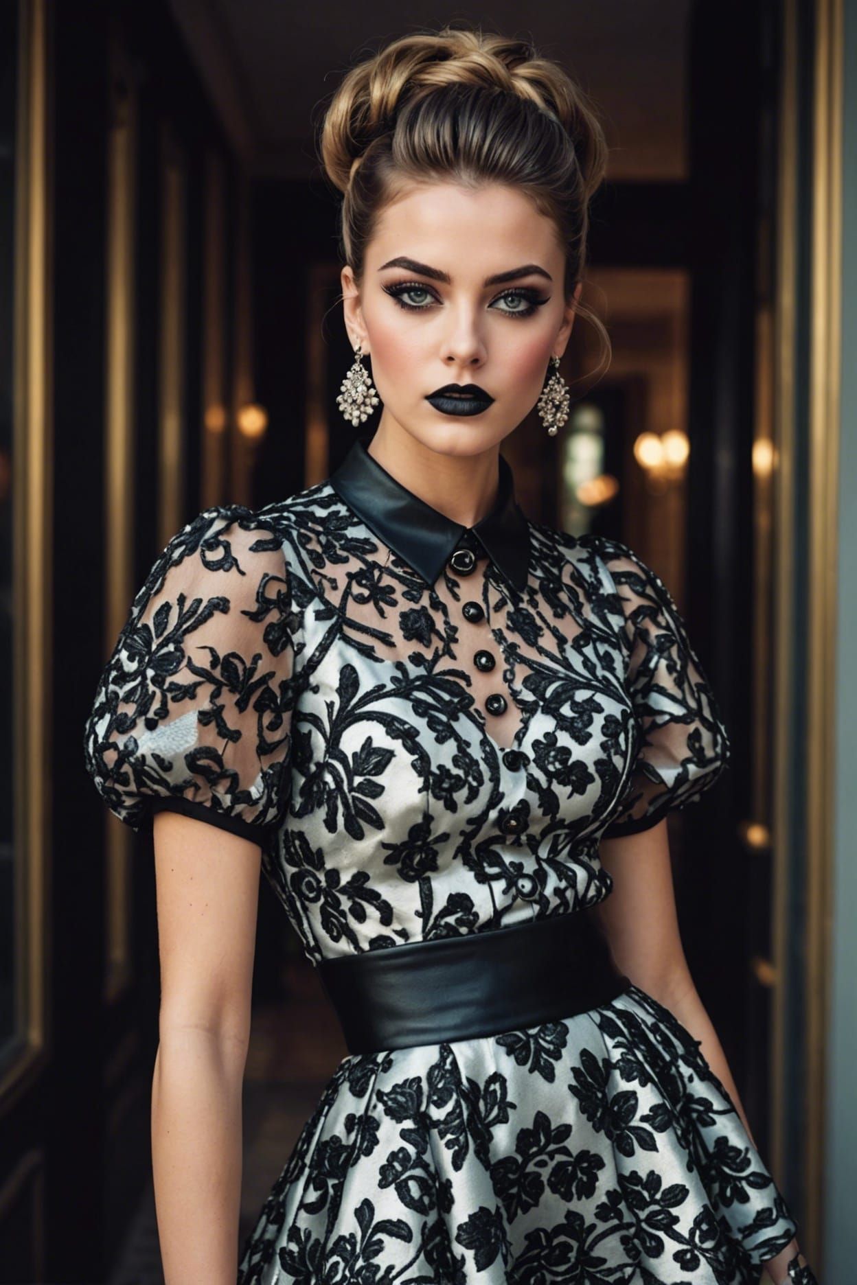 Vogue Style Photo of a Beautiful Young Woman