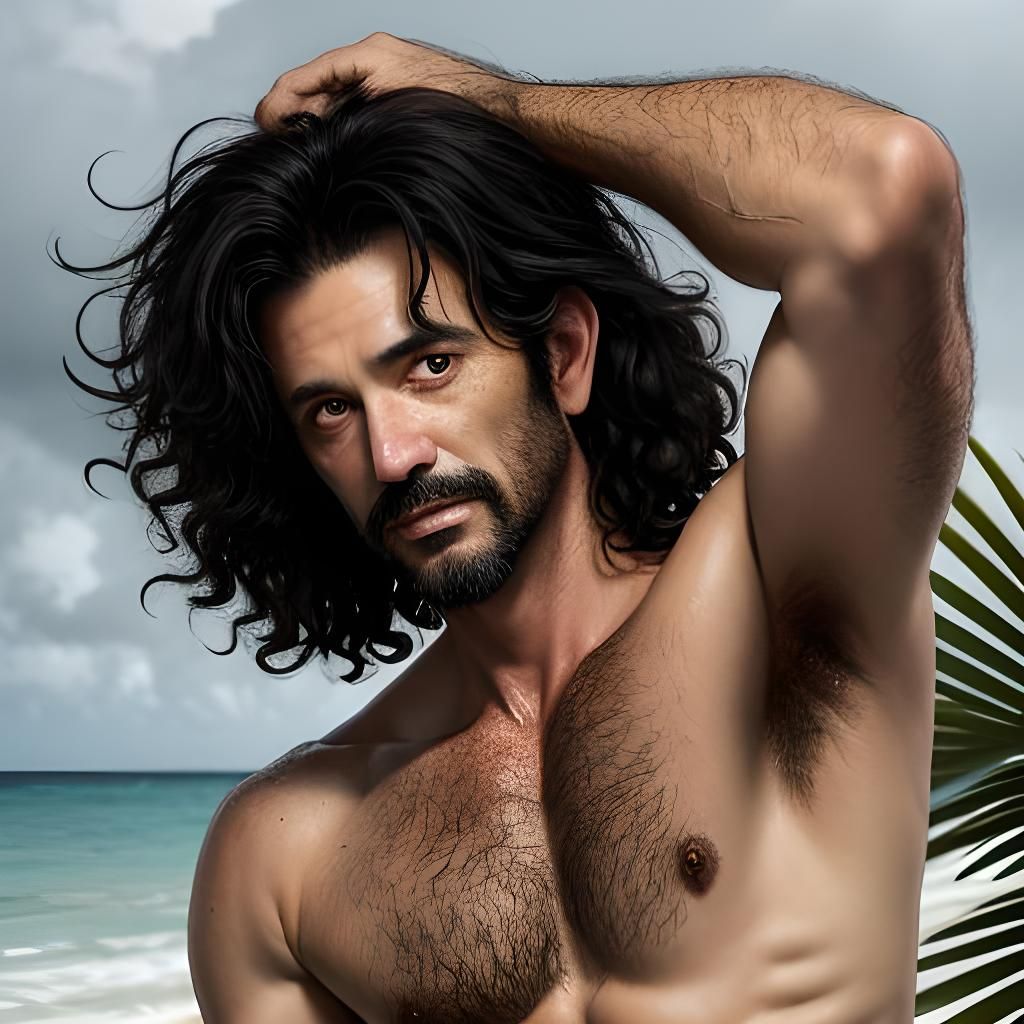 Cajun Man in Tropical Storm