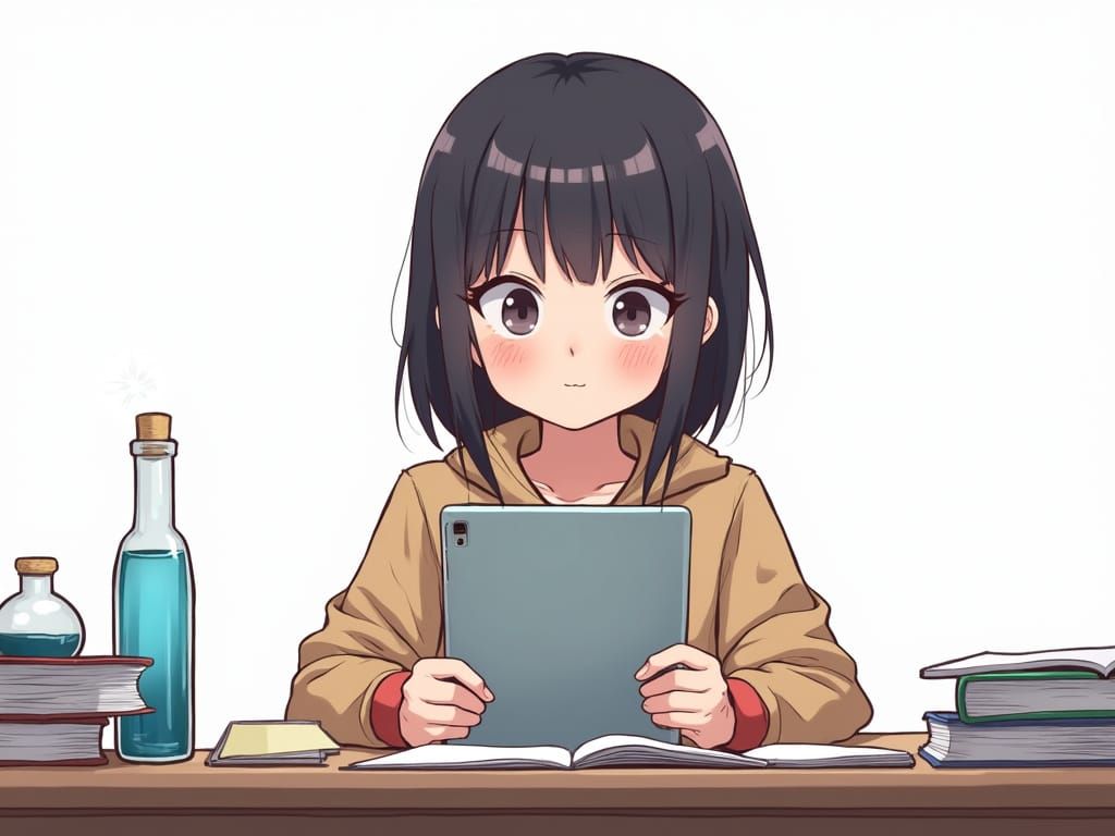 Friendly Girl Studies Chemistry in a Junji Ito Realistic Man...