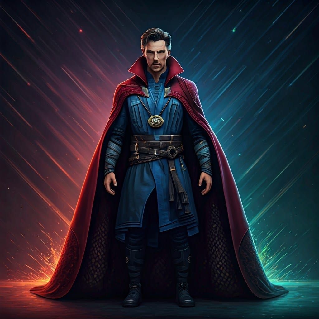 Hyperrealistic Dr. Strange Collectible Figurine in Cinematic...