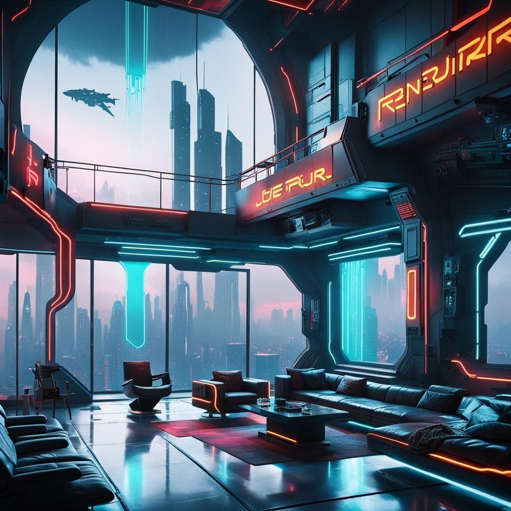 Sci-fi themed penthouse