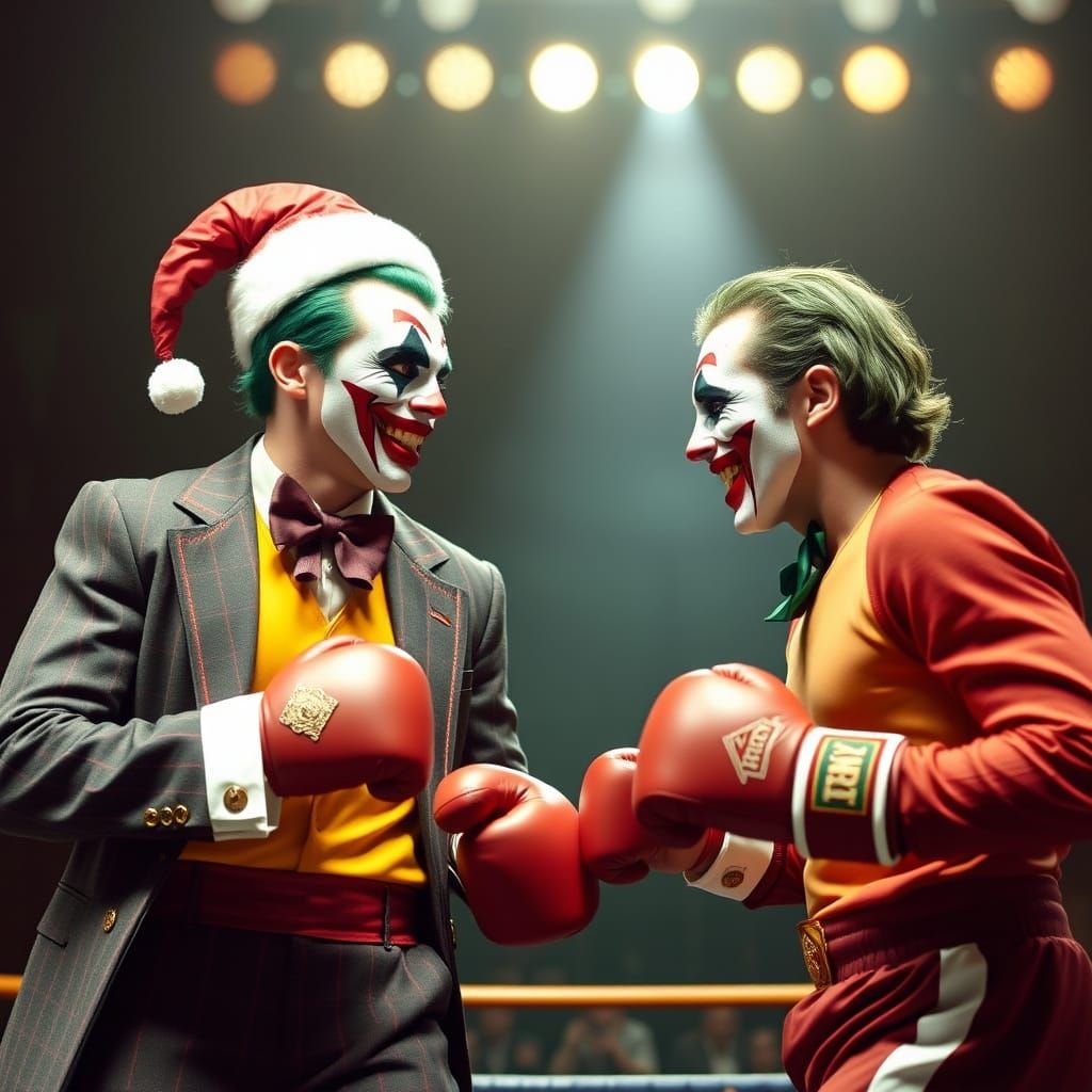Lloyd Christmas and Joker Boxing Match
