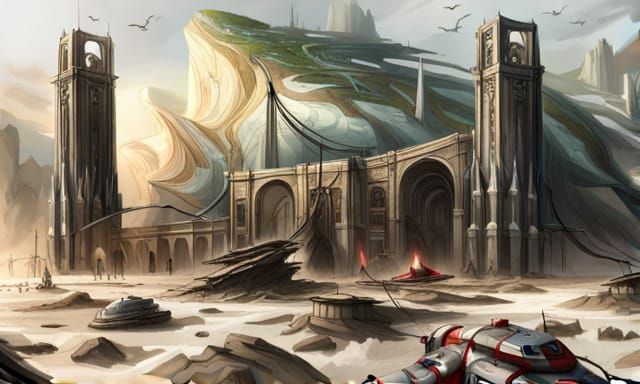 The Final Resistance: Detailed Matte Painting