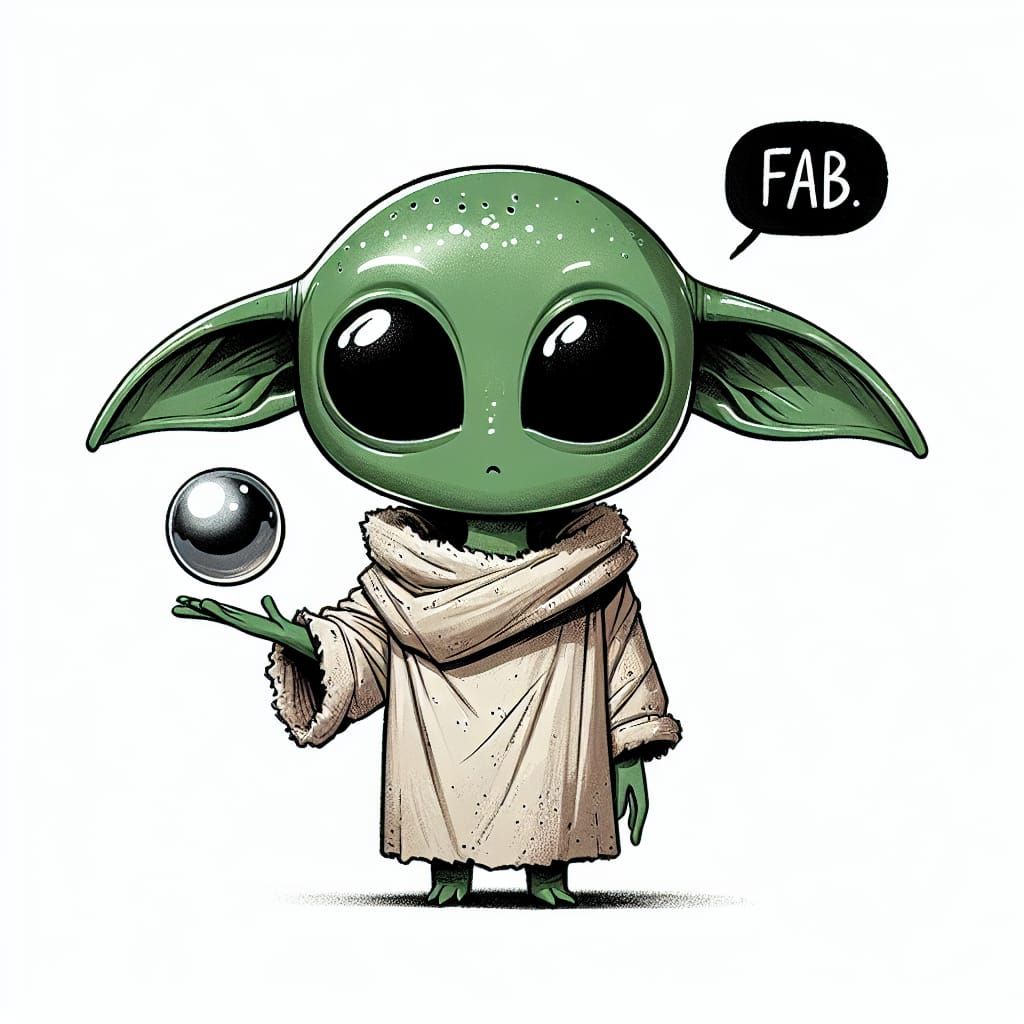 Mysterious Green Alien Says FAB
