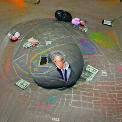 Businessman Confronts the Abyss