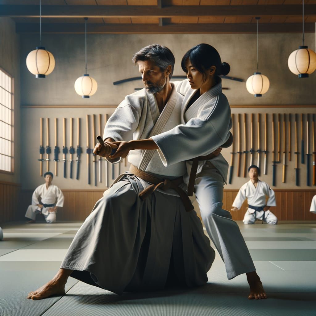 Aikido Master in Perfect Flow