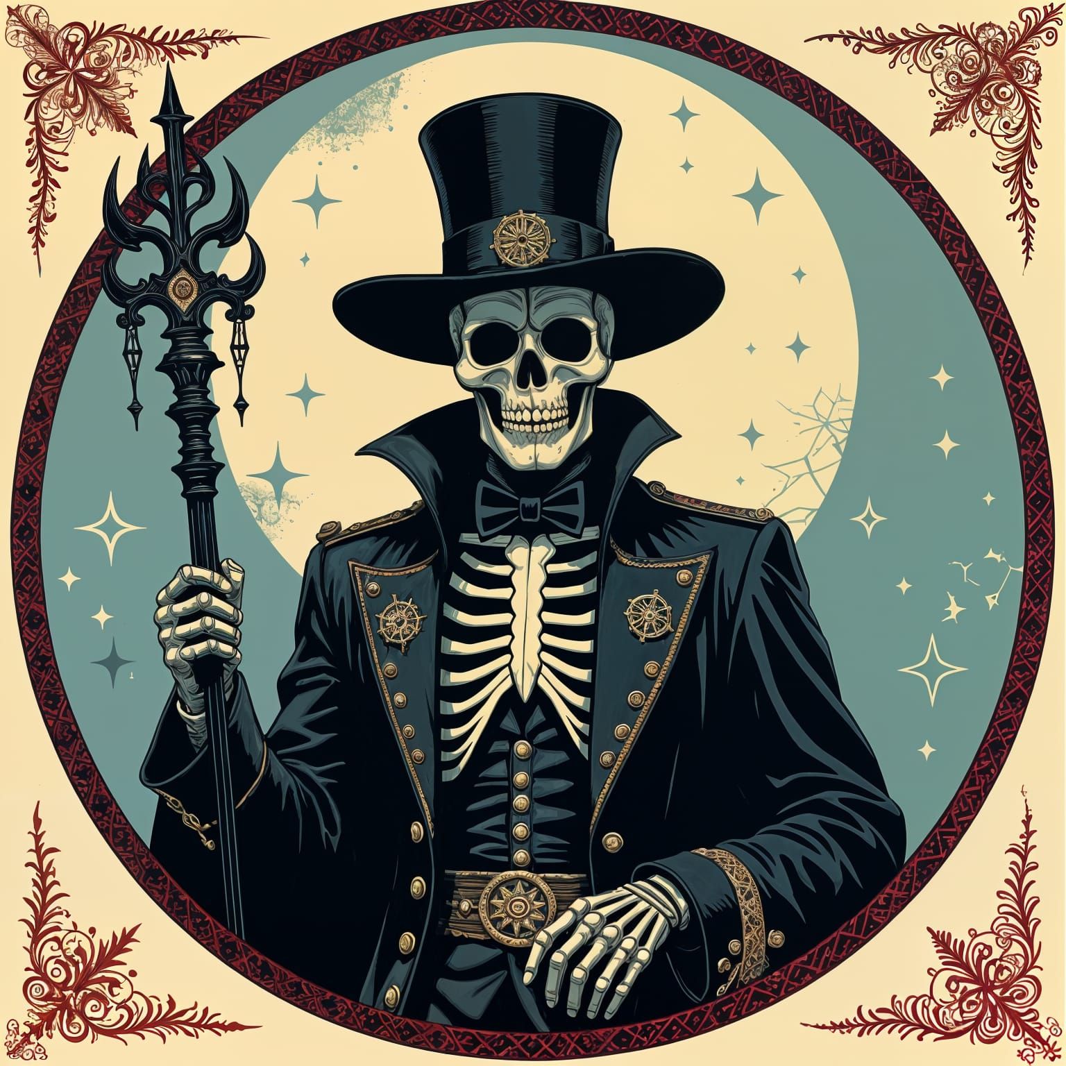 Baron Samedi Avatar in Apocalyptic Style