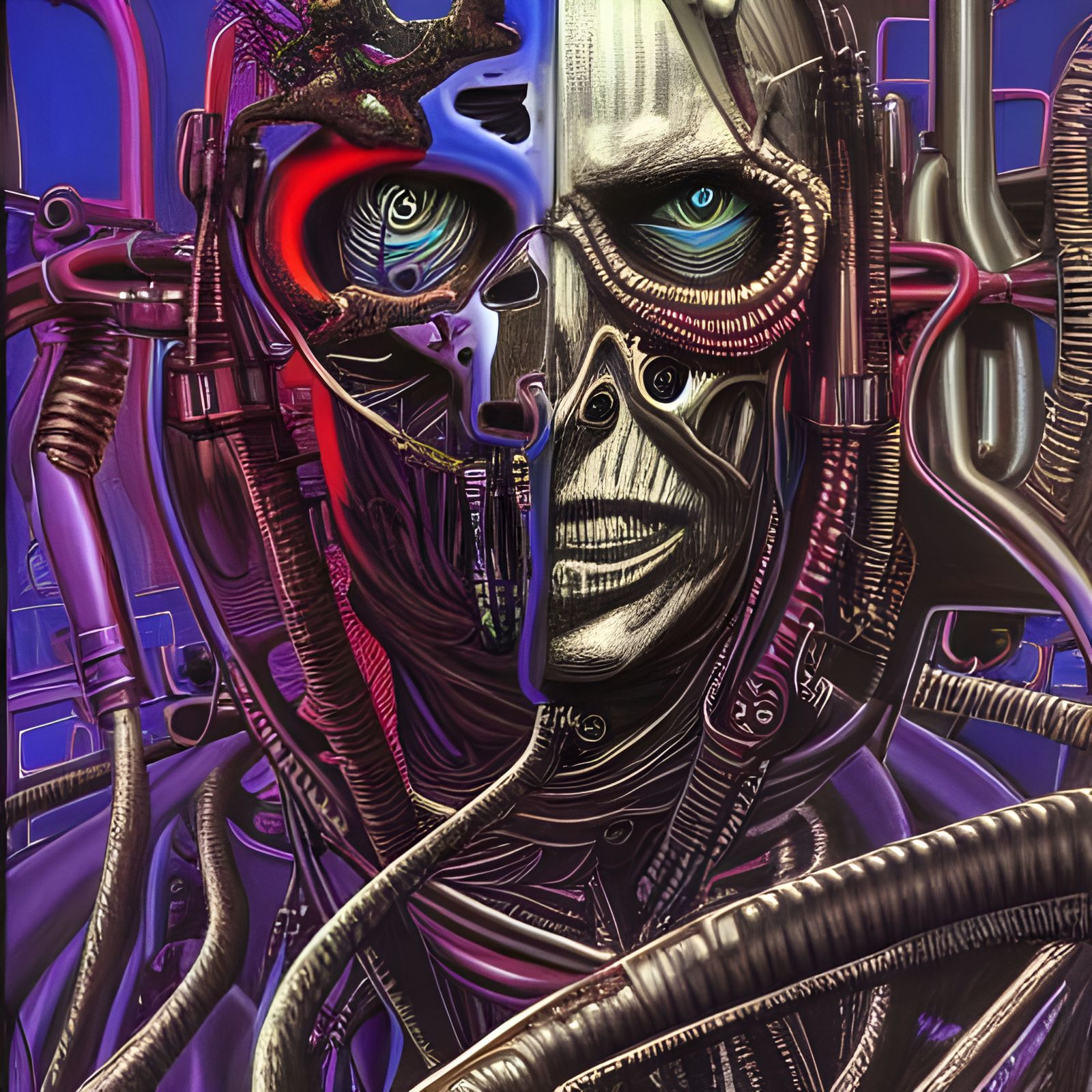 Cyberpunk Cyborg Rocker Concept Art