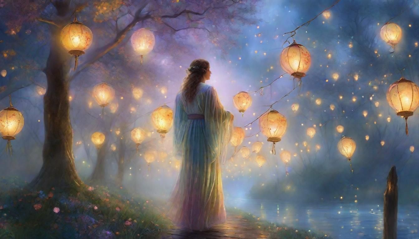 Mystical Starlight Festival: A Watercolor Fantasy