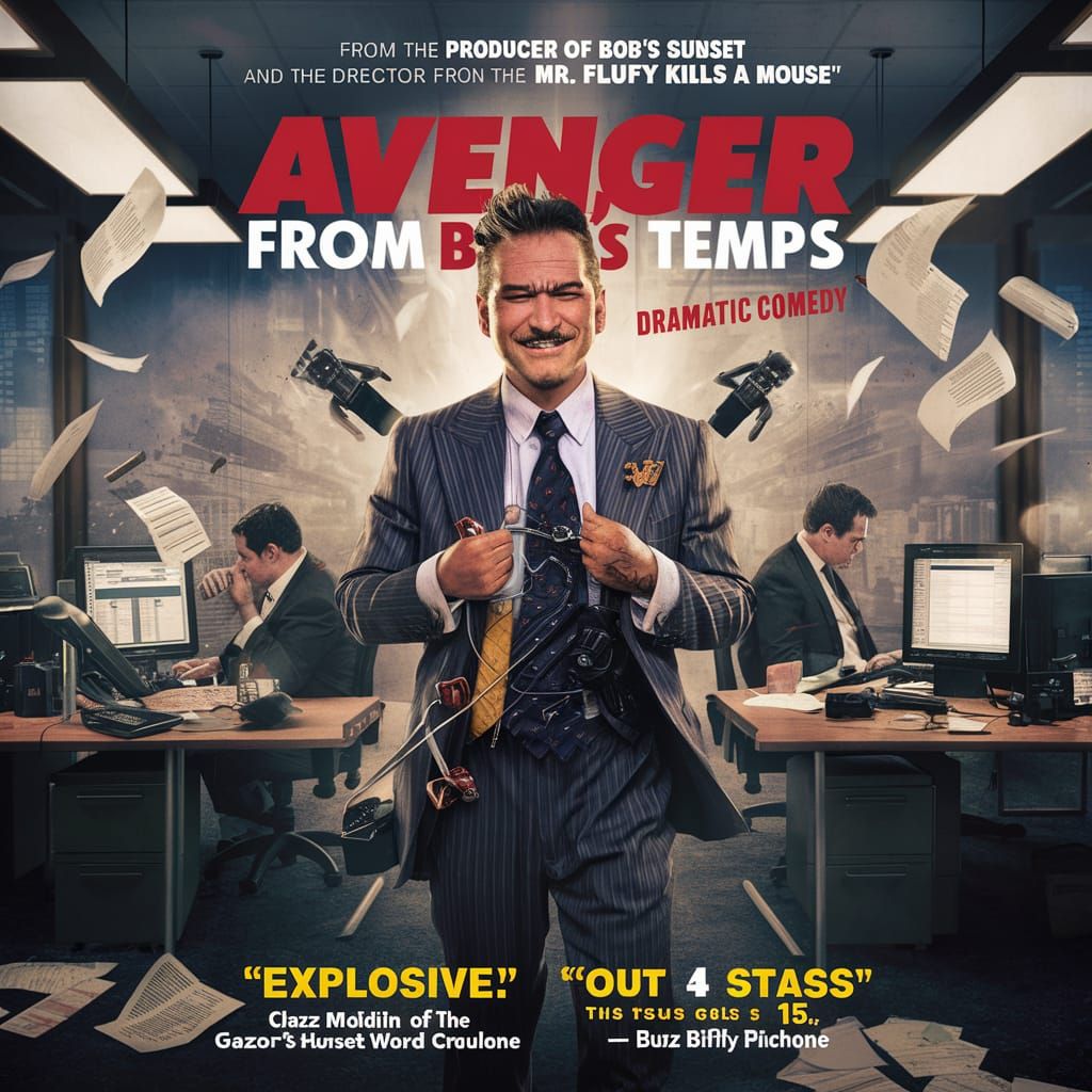 Movie Poster: Avenger from Bob's Temps - Comedy