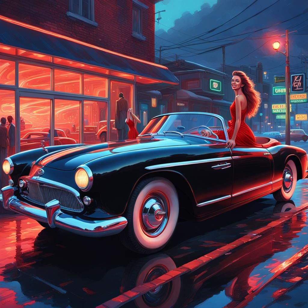 Auburn Beauty Emerges: Vibrant Fantasy Art