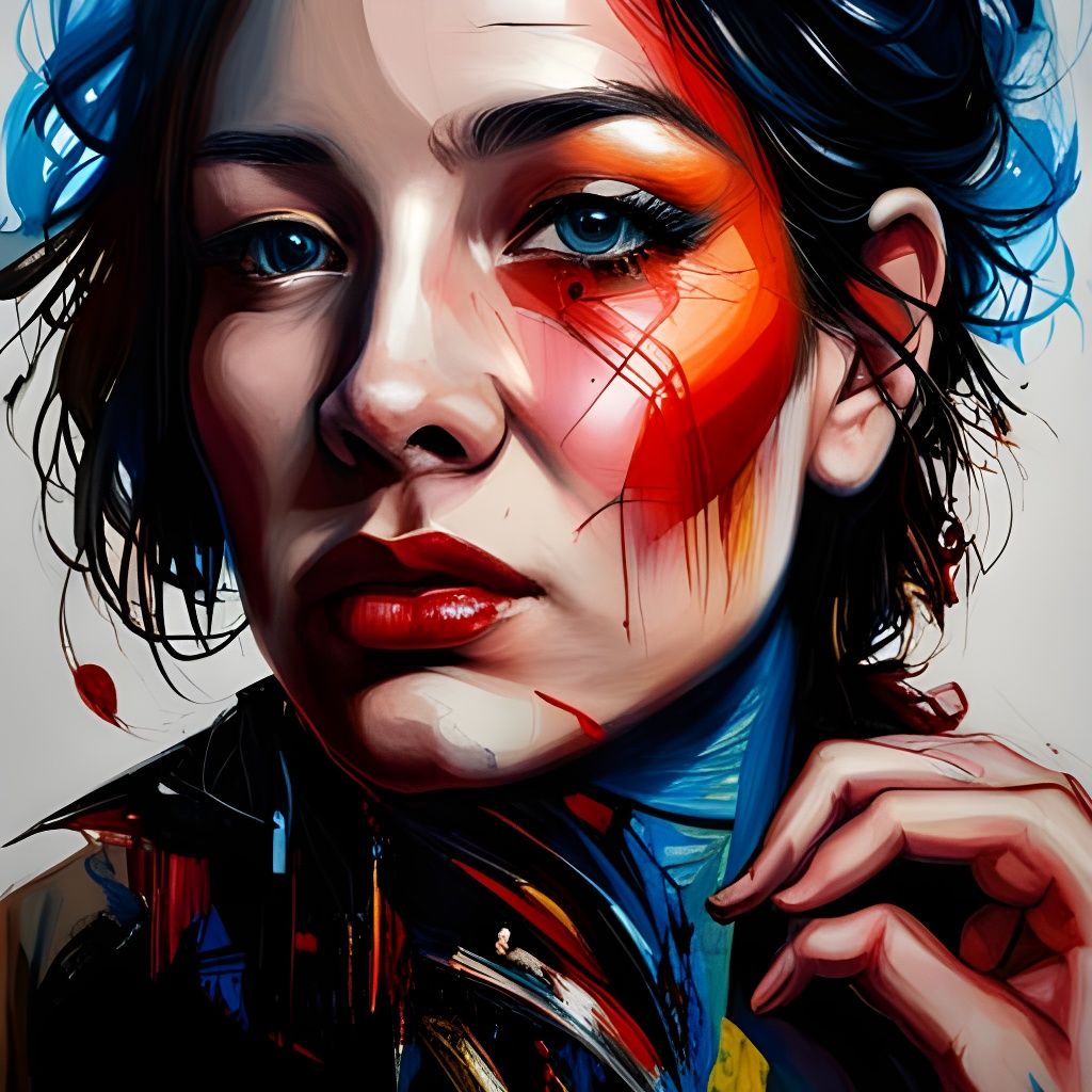 Pareidolia Punches Dream: Vivid Esoteric Oil Painting