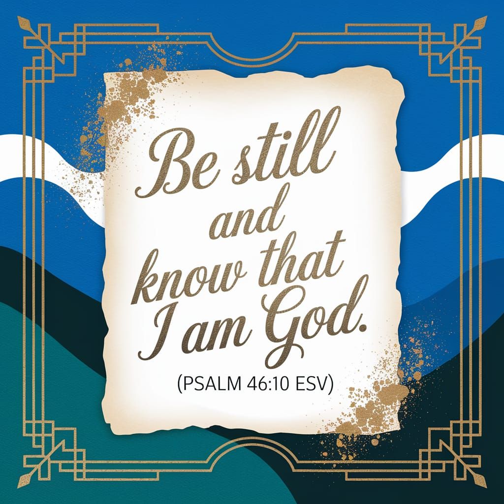 Golden Cursive Scripture on Parchment