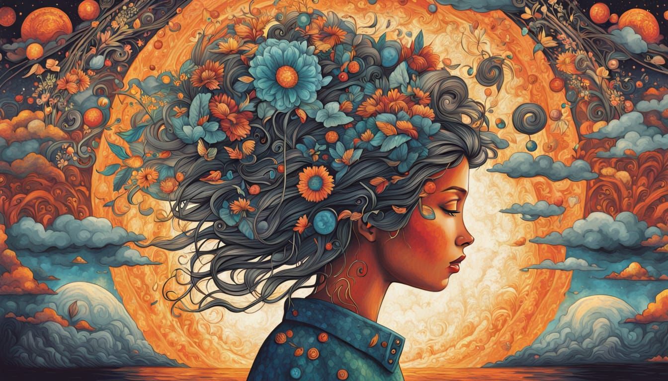 Cosmic Energy Collage in 8K Digital Art