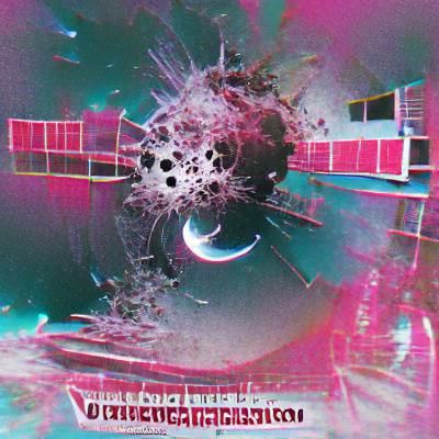 Circular Space Station's Violent Disintegration