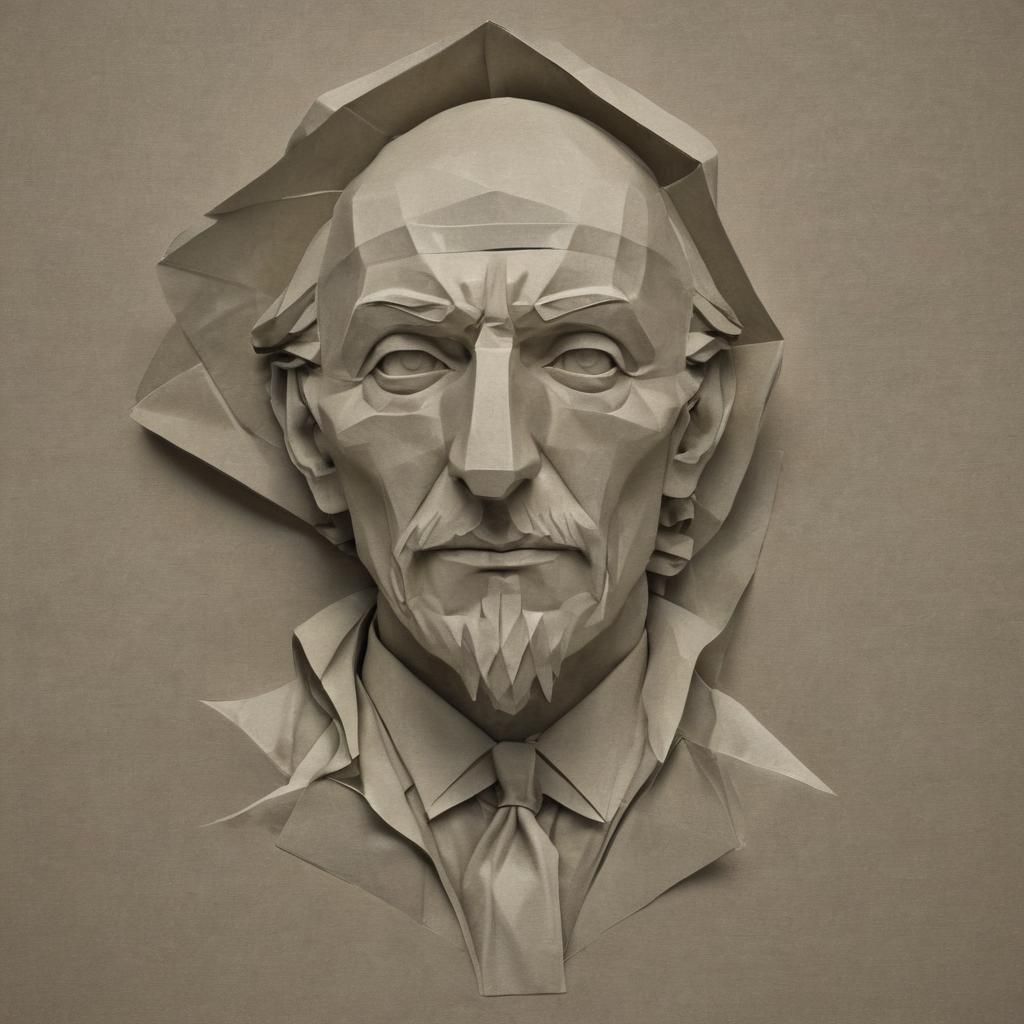 Horror Origami Papercraft in Gustave Doré Style