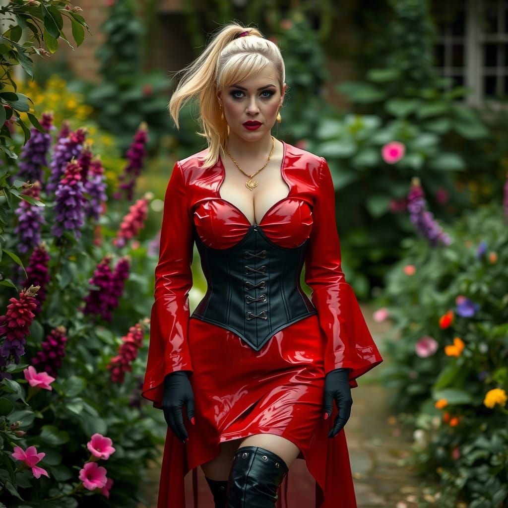 Mystical Garden Seductress in Dark Fantasy Style