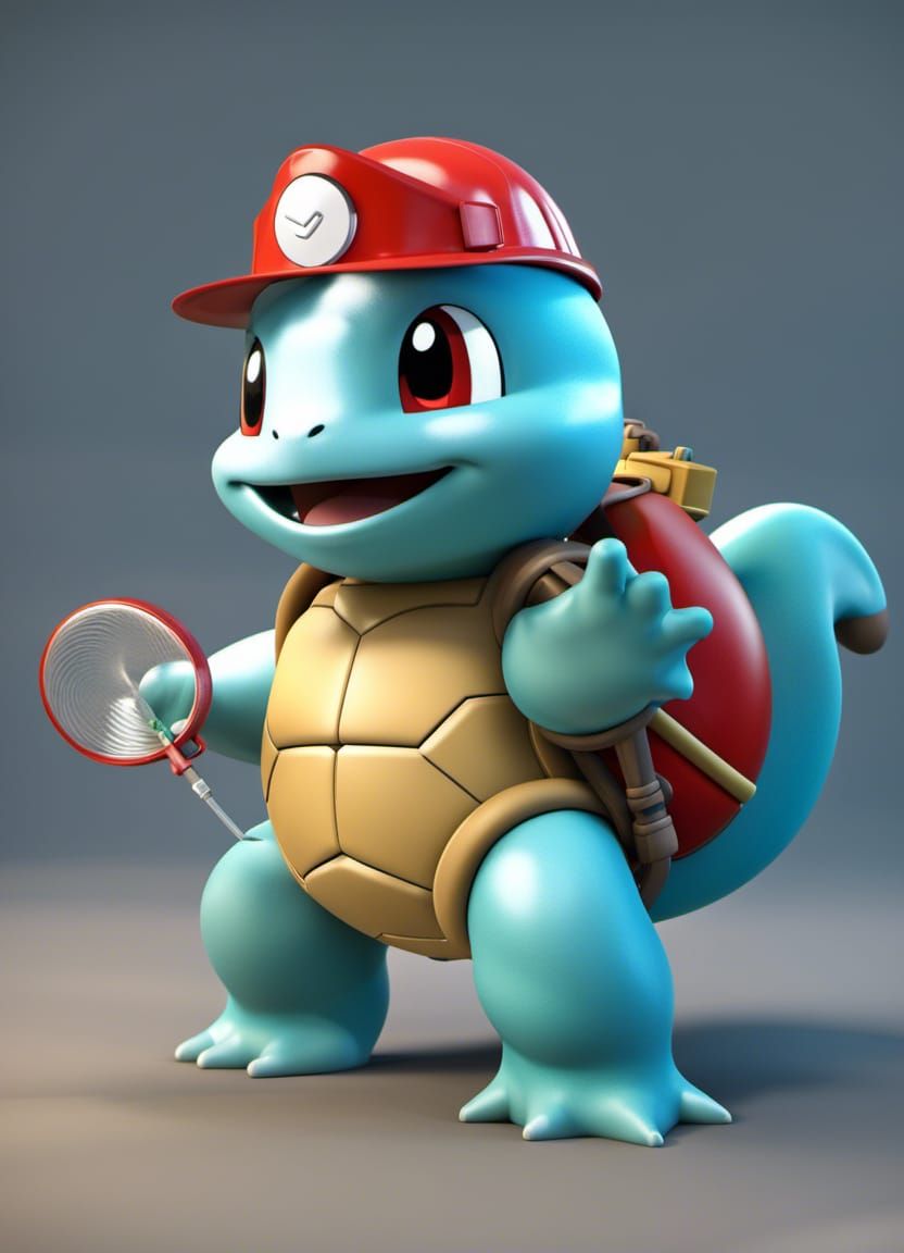 Squirtle ready to work