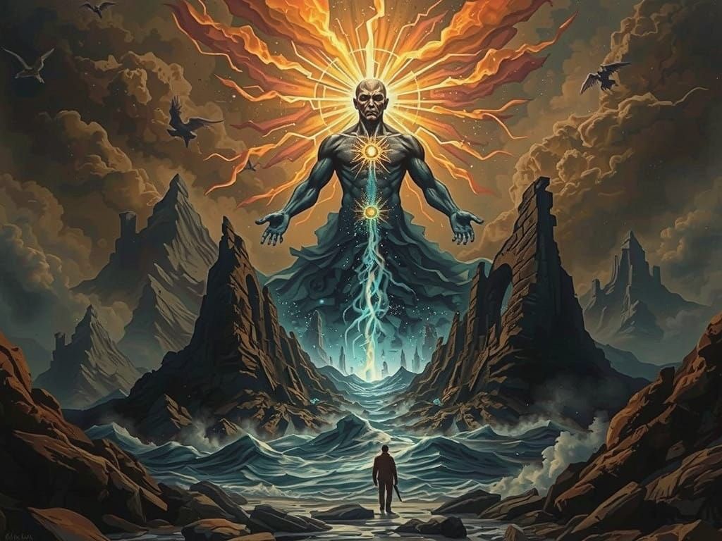 Futuristic Mosaic Portrait