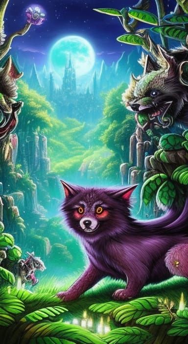 Barghest in the night