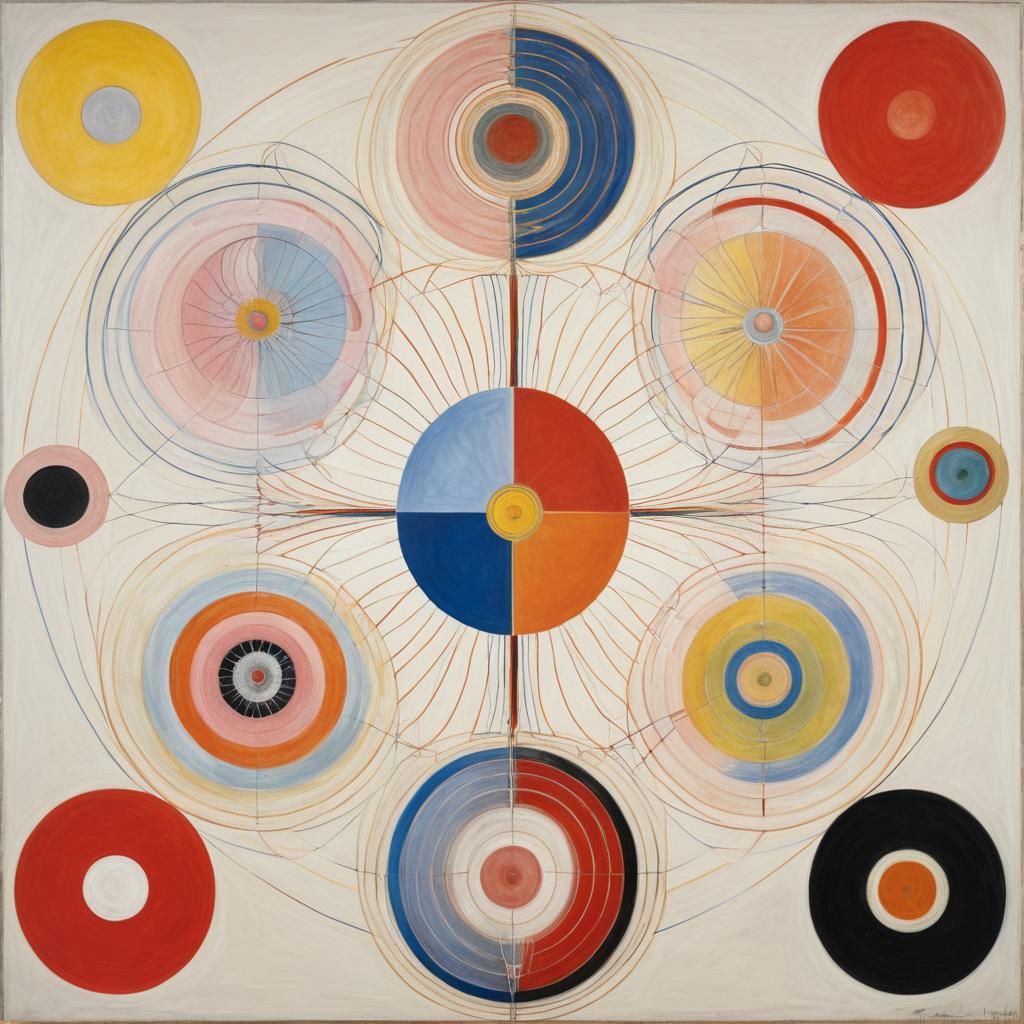 Striking Hyperreal Painting Inspired by Early Abstract Art