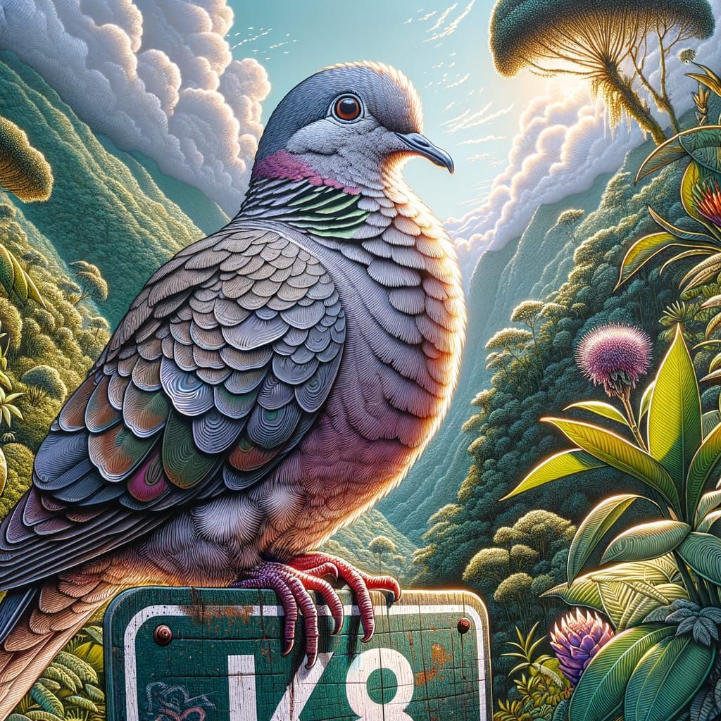 Peruvian Dove with Pink Undertones on K8 Sign