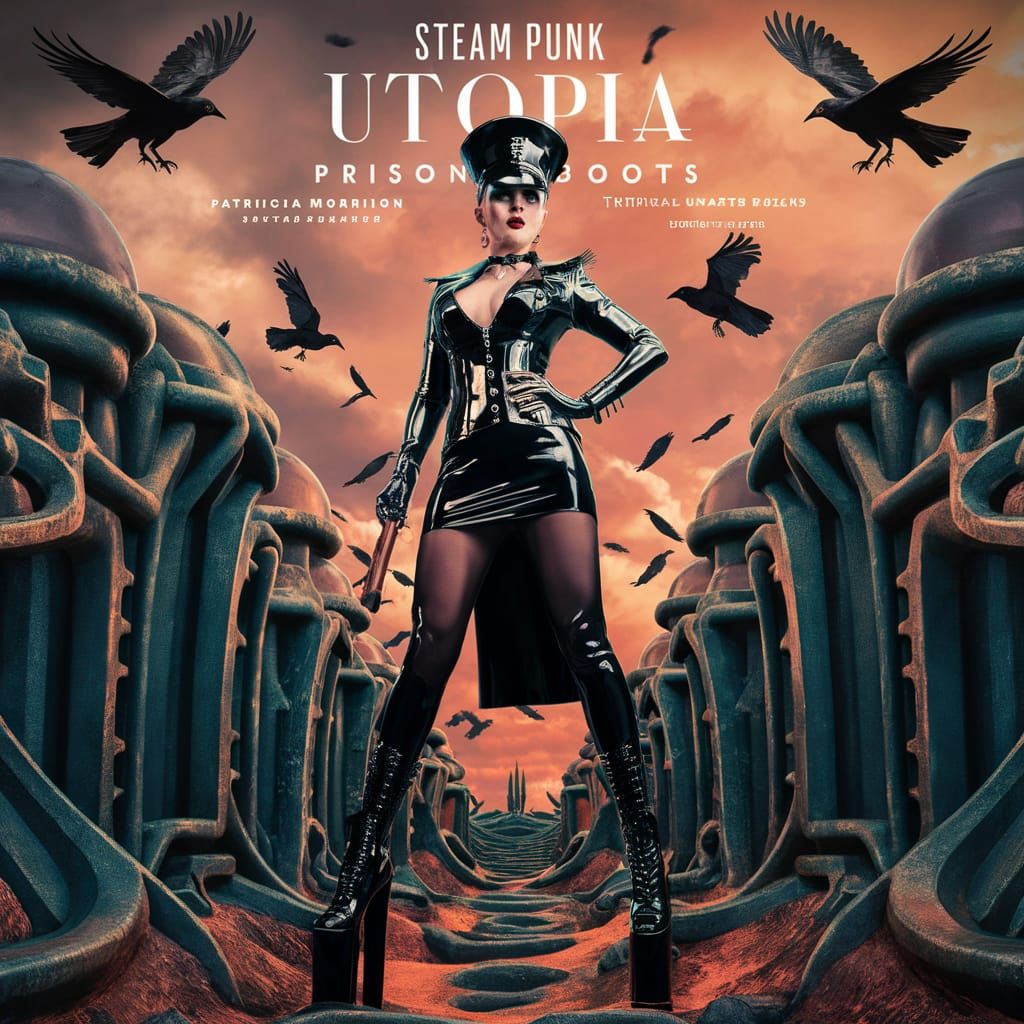 Steampunk Gothic Prison Guard Magazine Cover Art