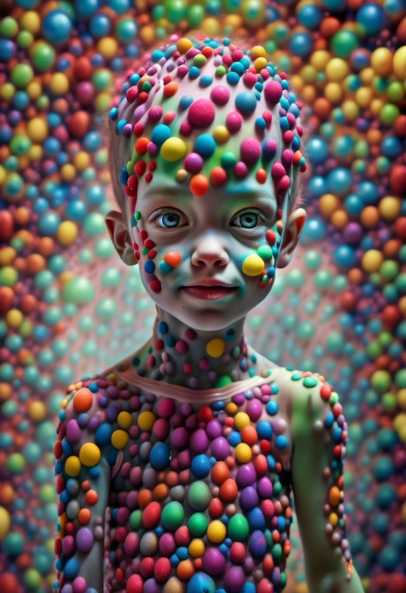 Smiling Aliens and Pets in Hyperrealistic Home