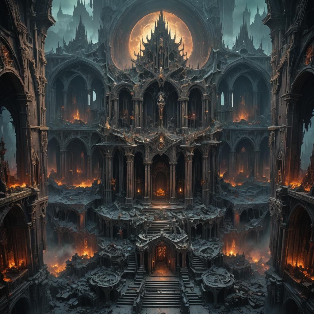 Grand Sanctuary of Demon Lords: Matte Painting