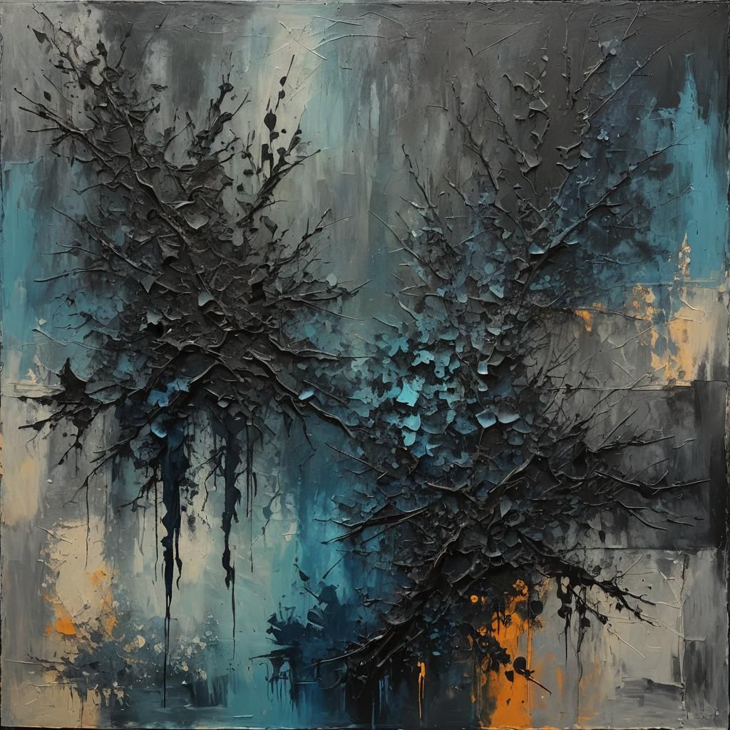 Abstract Shadow Figure in a Cold Room