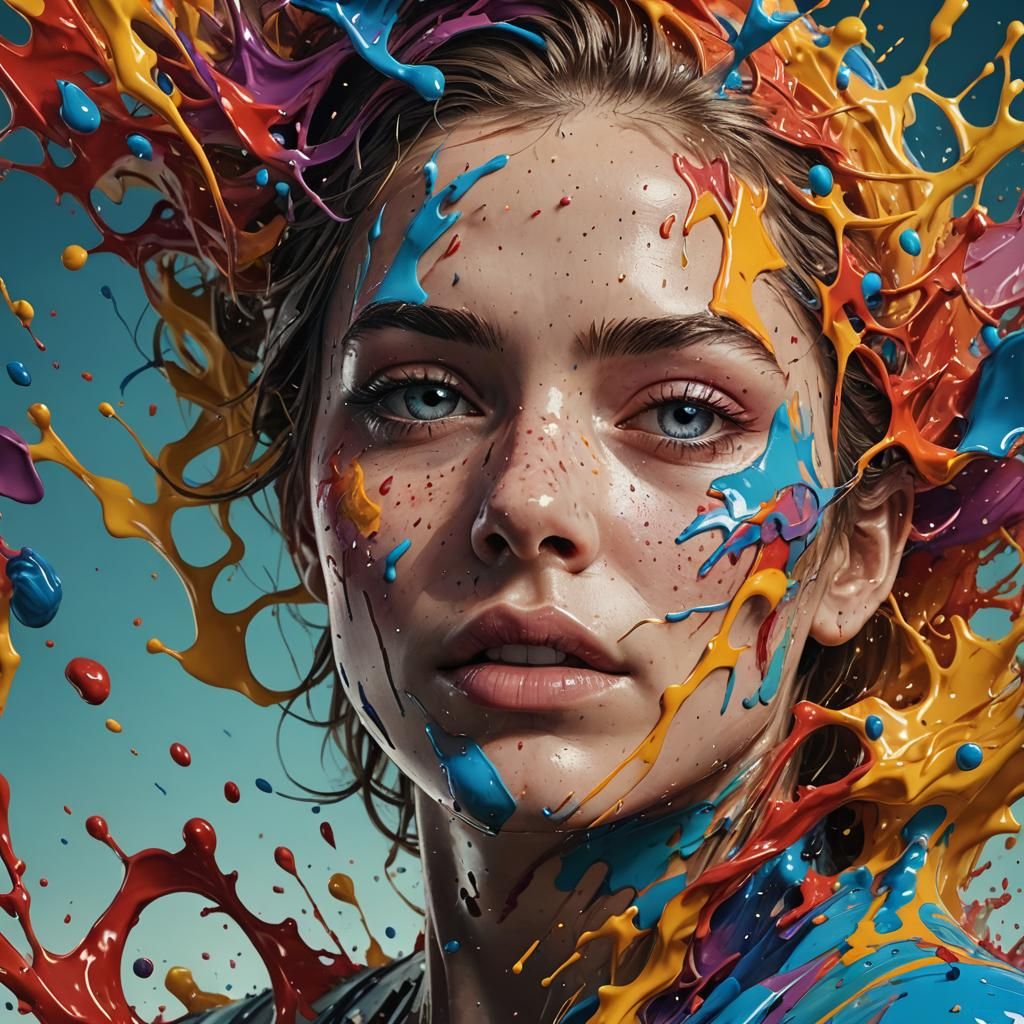 Surreal Cosmic Aberrations in Hyperrealistic Style