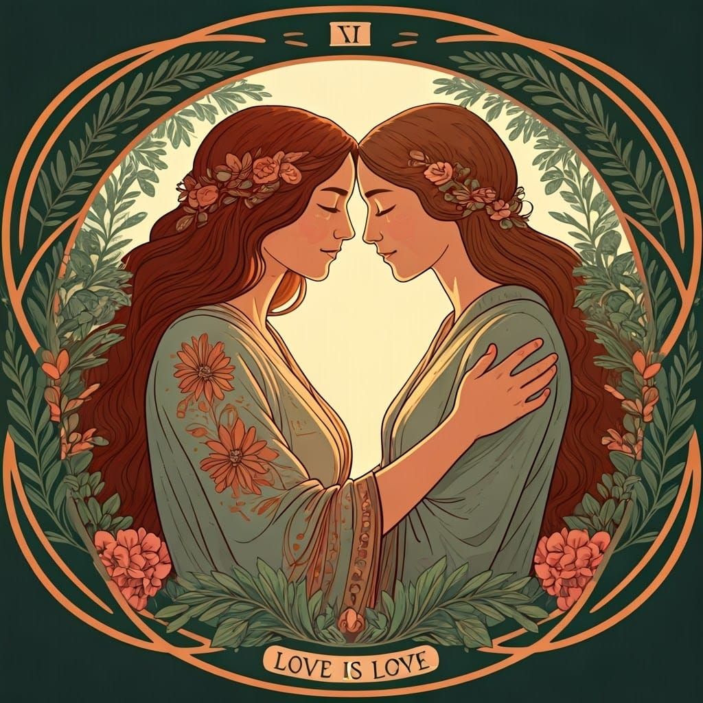 Romantic Embrace in a Mystical Garden