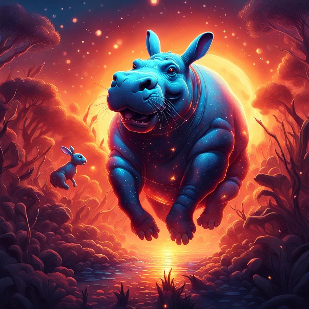 Hybrid Animals - Hippo and Rabbit