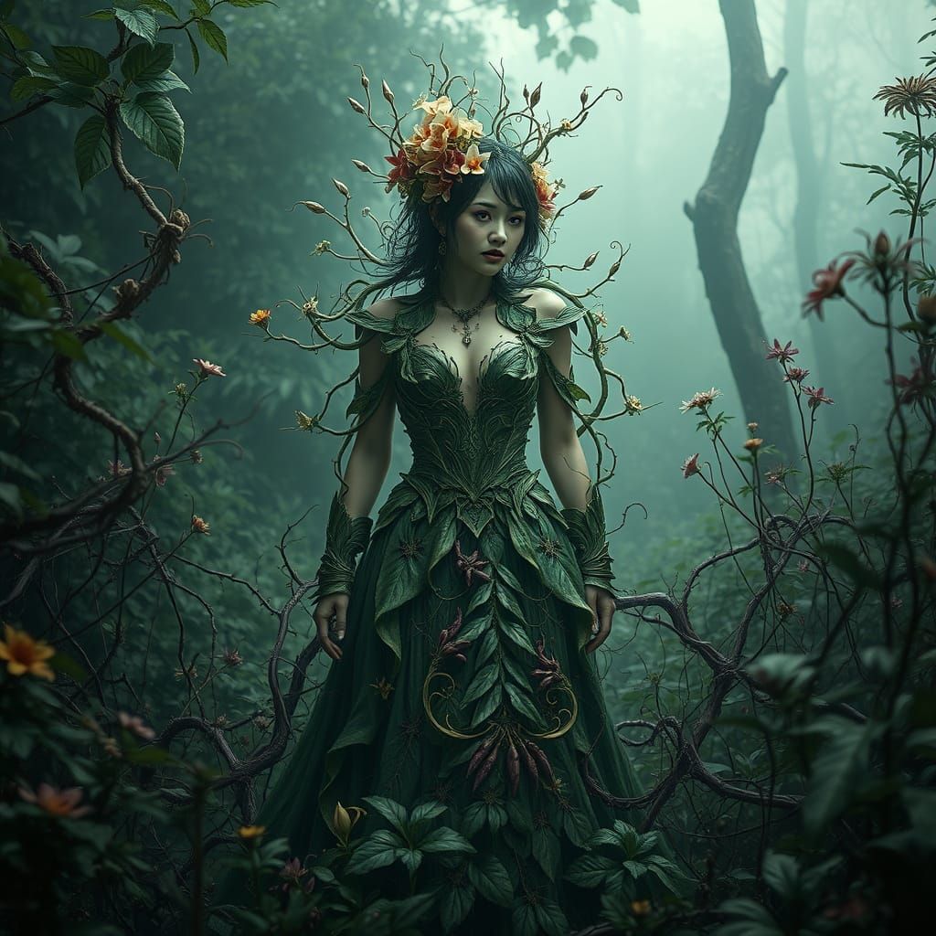The Flora Phantom: Botanical Villainess in Overgrown Forest