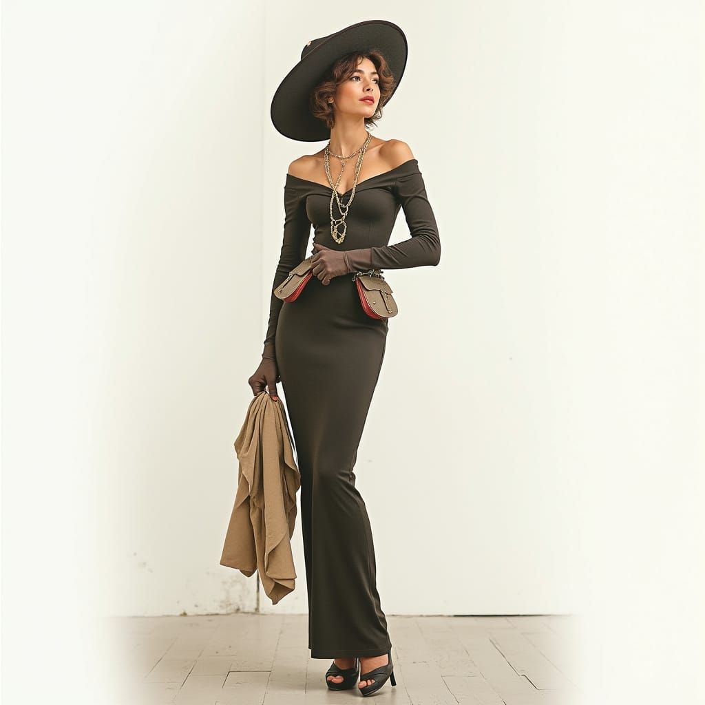 Avant Garde Fashion Model in Waterhouse Style