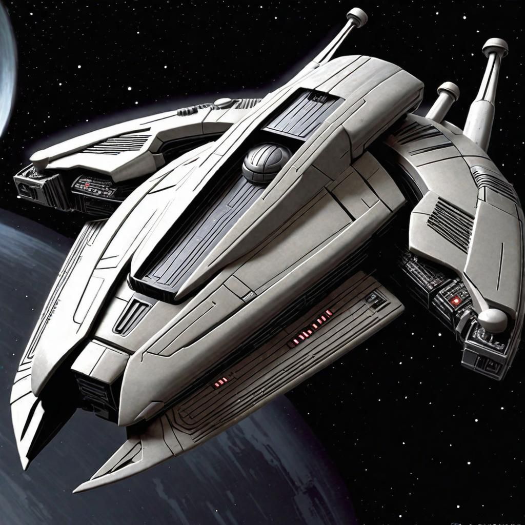 Cylon Basestar Digital Rendering