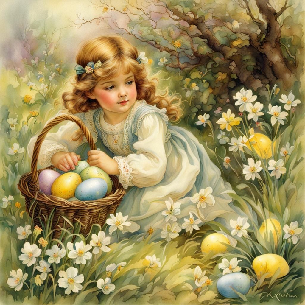 Enchanted Easter Morning Fantasy Art