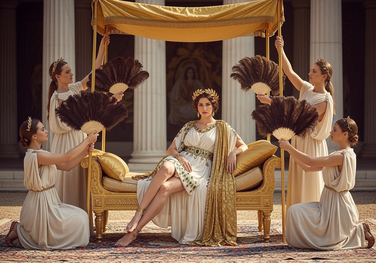 Empress Messalina Lounges in Imperial Palace Garden