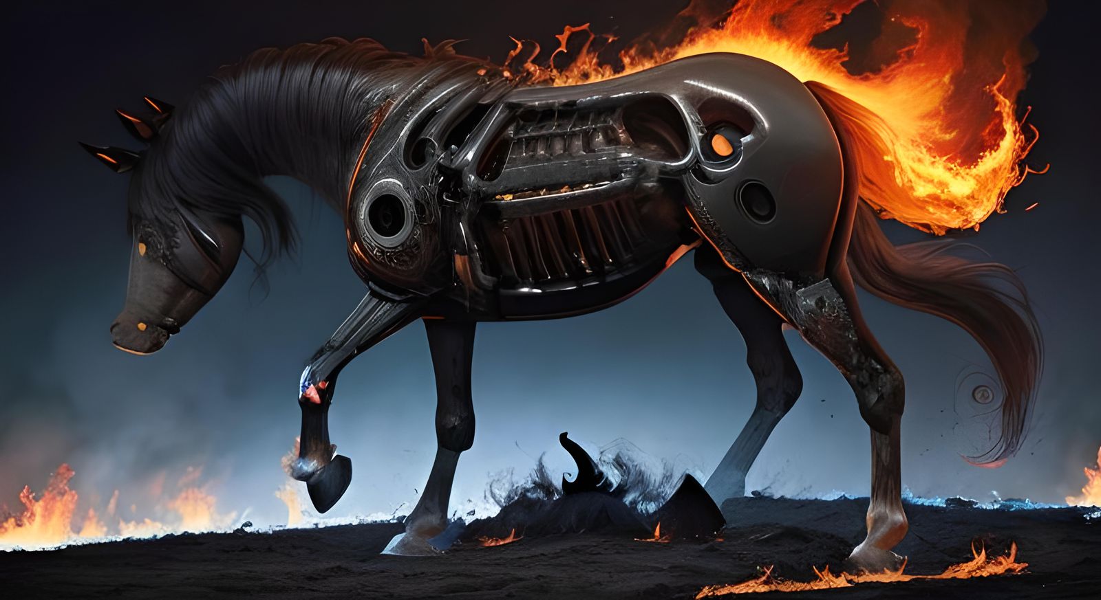 Terrifying Nuckelavee on the Scottish Highlands