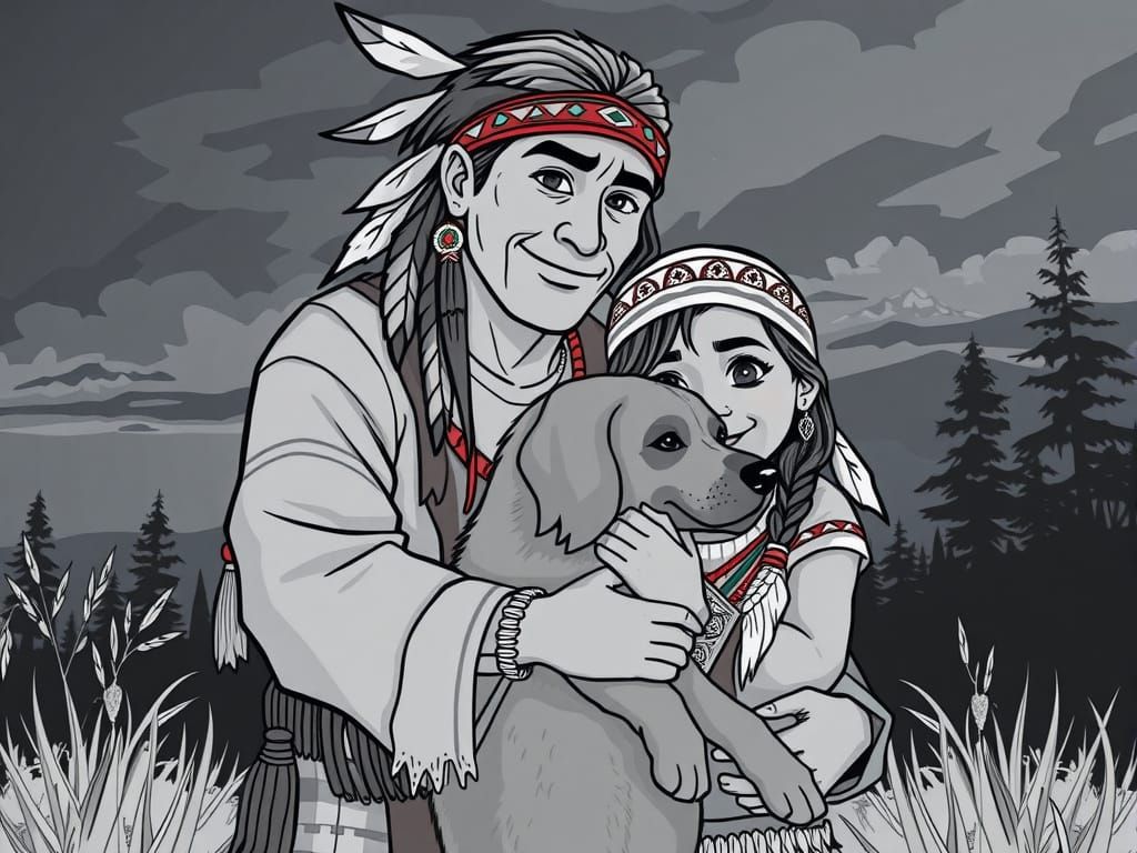 Disney cartoon style black and white line art